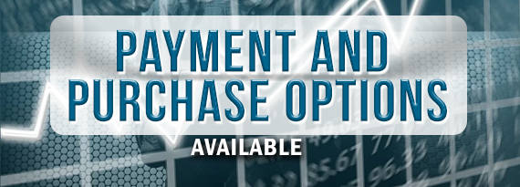 Payment & Purchase Options Available